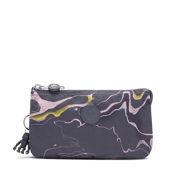 Bolsas Kipling Creativity Large Printed Pouch Grises | MX 2094PJ